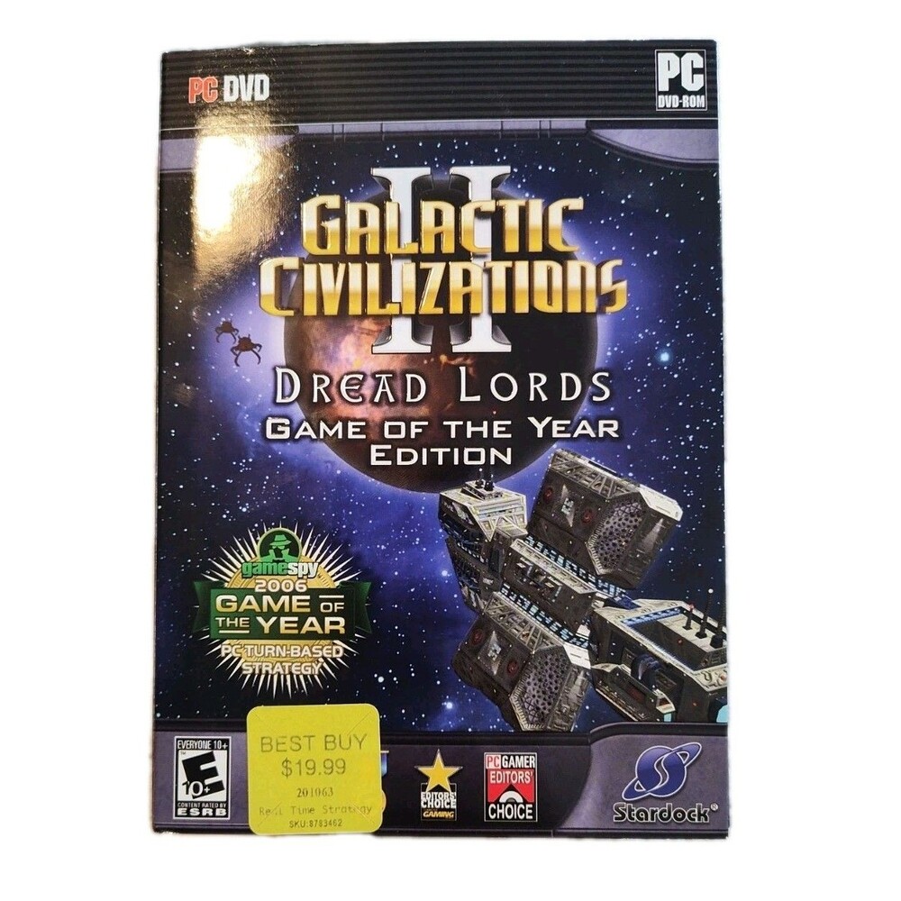Galactic Civilizations II: Dread Lords GOTY Edition PC, 2007 New, Sealed!